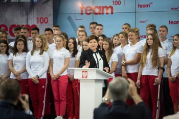 W uroczystej inauguracji Programu team100 wzięła udział Premier RP Beata Szydło