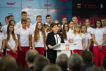 W uroczystej inauguracji Programu team100 wzięła udział Premier RP Beata Szydło