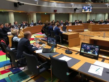 Witold Bańka na posiedzeniu Rady Unii Europejskiej