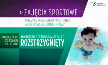 Konkurs na dofinansowanie powszechnej nauki pływania „Umiem Pływać” rozstrzygnięty - grafika