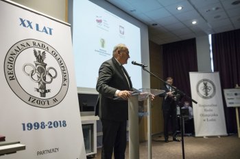 Sekretarz Stanu Jarosław Stawiarski uczestniczył w Jubileuszowej Gali XX-lecia Łódzkiej Regionalnej Rady Olimpijskiej