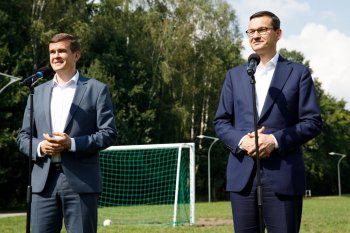Minister Sportu i Turystyki oraz Premier RP podczas konferencji