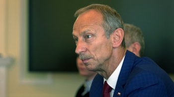 wiceminister Widera podczas spotkania