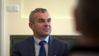 dyrektor Marcin Nowak podczas spotkania