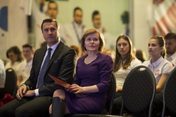 młodzi sportowcy na spotkaniu w Polskim Komitecie Olimpijskim