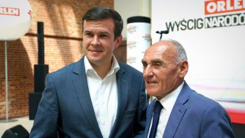 W konferencji uczestniczyli: Minister Sportu i Turystyki Witold Bańka, Prezes Zarządu PKN ORLEN Daniel Obajtek, Czesław Lang oraz Agata Lang.